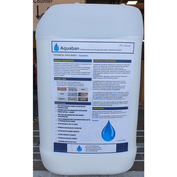 Aquaban Microporous Water Repellent - 25 Litres